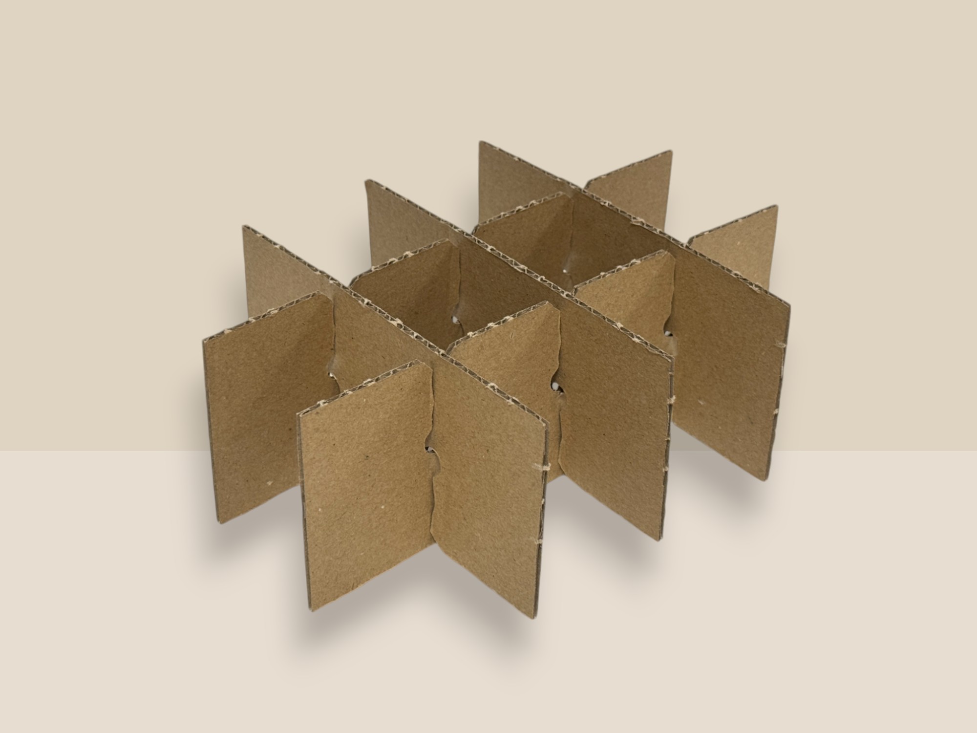 cales croisillons en carton pour séparer des éléments emballés dans des caisses ou des boites