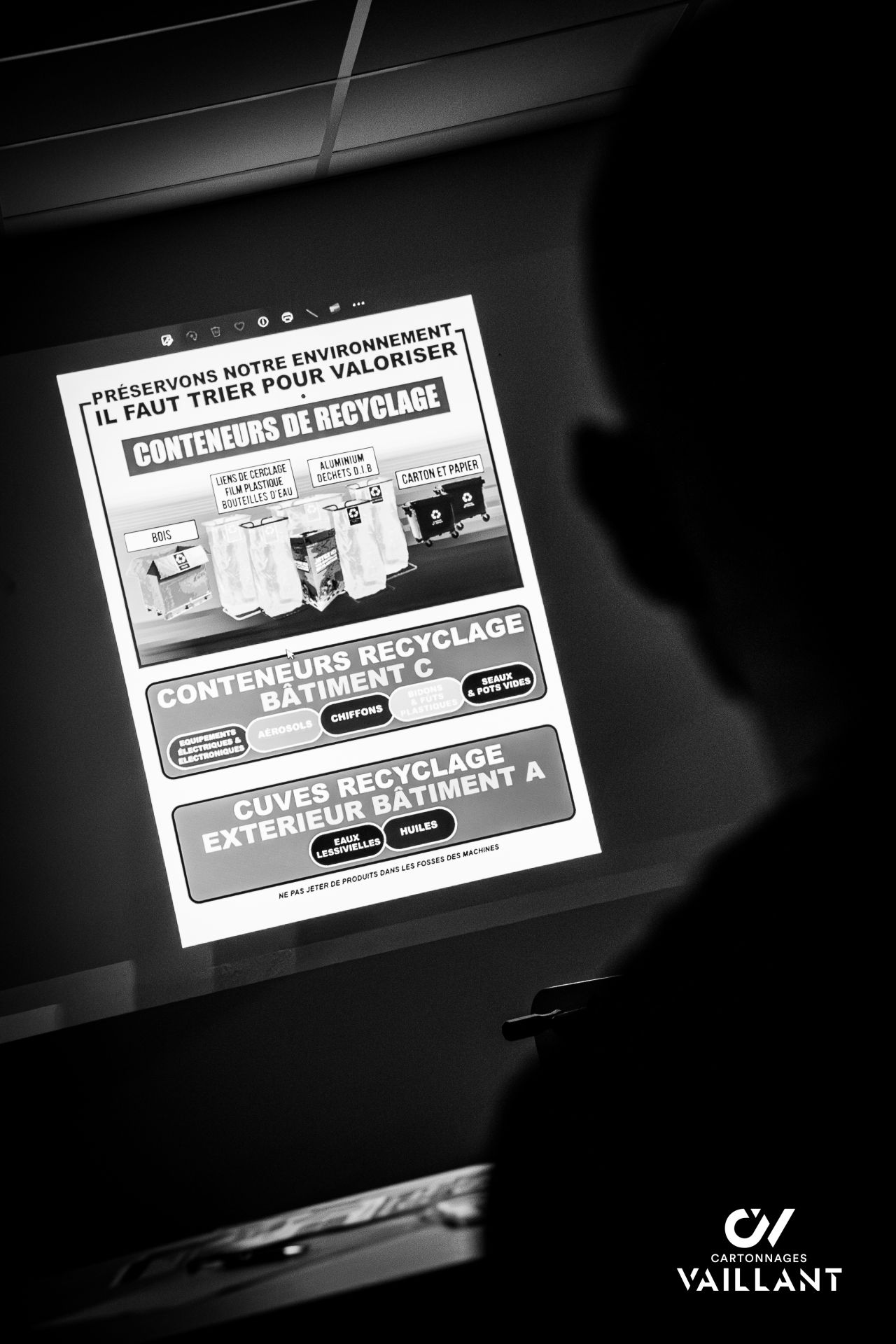 point sécurité et traitement des déchets chez cartonnages vaillant